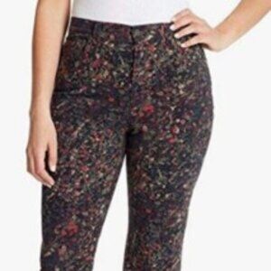 Gloria Vanderbilt Floral High Rise Jeans AMANDA pants  - Multicolor size 6